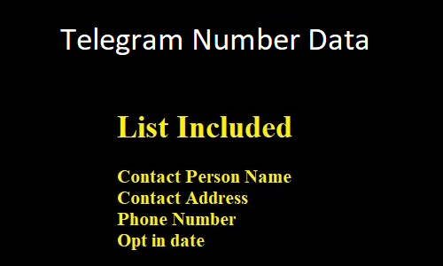 Telegram Number Data